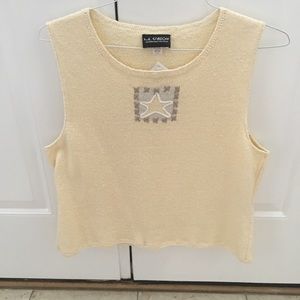 NWT! Sleeveless Yellow Sweater